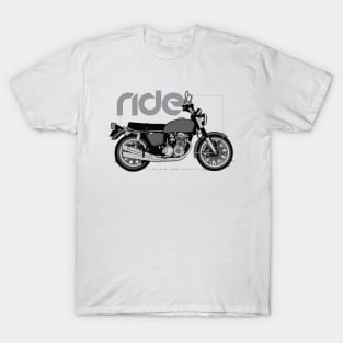 Ride cb750 four bw T-Shirt